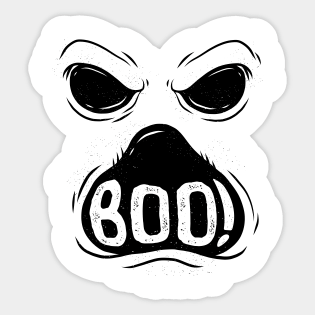 Ghost Boo Design Sticker by LR_Collections